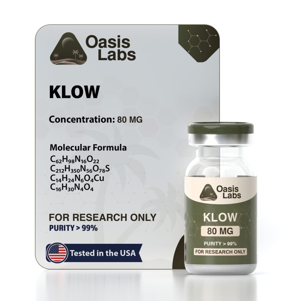 KLOW 80mg GHK-CU/BPC-157/TB-500/KPV 50/10/10/10mg Blend