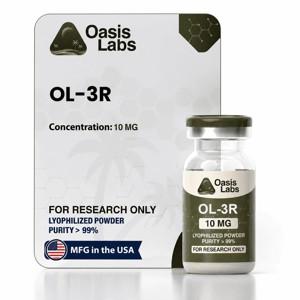 OL-3R 10mg research vial — Oasis Labs